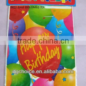 High Density Polyethylene Colorful Happy Birthday Plastic Candy Bag for Kids thumbnail-2