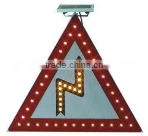 Solar Traffic Sign(Watch Out for Sharp Turn) thumbnail-1