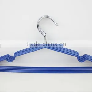 Multifunctional Durable Metal Material PVC Coating Non-slip Hanger (5pcs) thumbnail-1