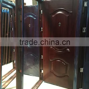 Baodu Brand Safety Front Entry Steel Doors for Sale Cheap Security Door thumbnail-6