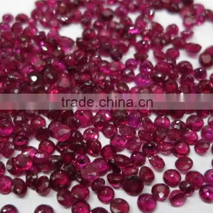 2-2.5mm Natural Loose Burmese Red Ruby Lot Cut Fine Color Round thumbnail-2