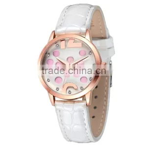 New Models From Doris Watch Fashion Design Pink Spot Dial Japan Movt Women's Wrist Latest Watches thumbnail-4