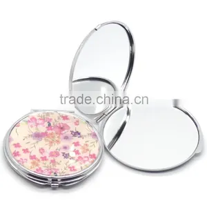 Round Pocket Compact Mirror And Makeup Mirror and Simple Small Square Compact Mirror thumbnail-1
