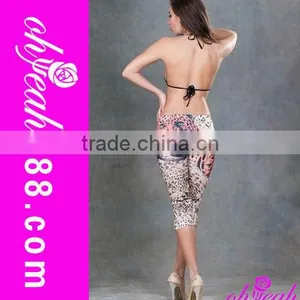 High Quality Tiger Stripes Custom Latex Leggings thumbnail-1