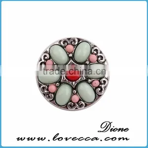 Charms Wholesale Fashion DIY Rhinestone Metal Snap Button thumbnail-4