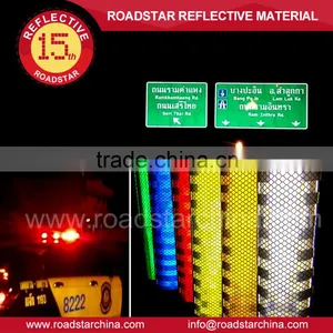 Durable Adhesive Prismatic Retro Reflective PC Film thumbnail-1