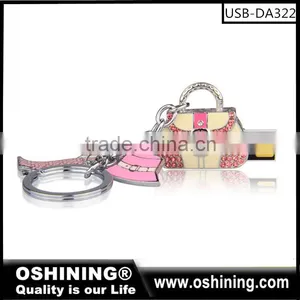 China Manufacturer Promotional Crystal Bag Shape Usb Memory 2gb-128gb for Gift (USB-DA322) thumbnail-1