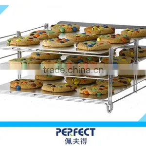 3 Tiers Wire Oven Roast Rack Folding Bakary Shelf thumbnail-1