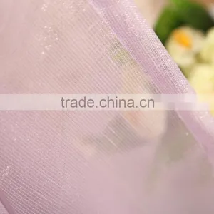 100% Polyester Fabric Gold and Silver Metallic Yarn Voile Sheer Eyelet Curtain Drapes thumbnail-6