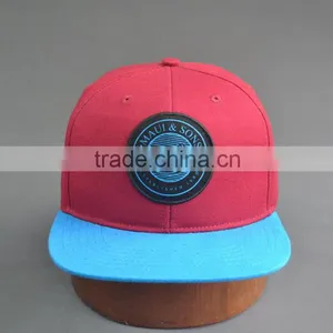 Custom 100% Cotton Twill 6-panel Snapback Cap With Woven Label thumbnail-2