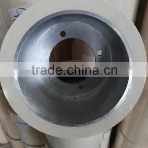 White Soft Rubber Roller for Rice Mill on Aluminium Drum thumbnail-2