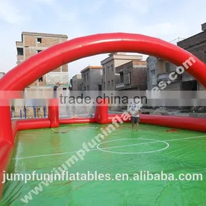Splendid Human Soap Football Field/commercial Inflatable Soccer Pitch/Water Football Field Custom-made thumbnail-3
