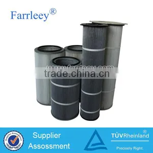 Farrleey Cylinder Antistatic Polyester Cartridge Filter thumbnail-1