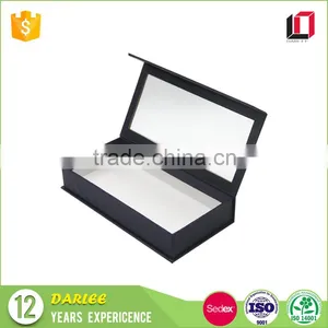 China Manufacturer Custom Logo Printed Magnetic Closure Gift Packaging Box With Clear Lid thumbnail-1