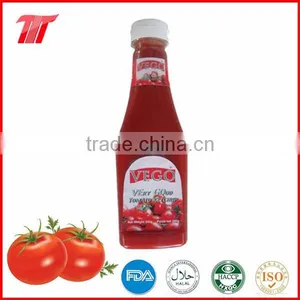 Tomato Ketchup of Good Taste and Lower Price 340g in Plastic Bottle thumbnail-1