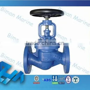 Marine Cast Steel Manual Operated Flanged Stop Valve / Globe Valve thumbnail-1