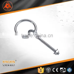 High Quality Zinc Plated Screw Bolt With Ring Combination Screw Bolt Removable Screw Bolts thumbnail-1