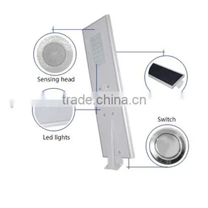 50W LED Street Light 8m Street Light With Lithium Battery Integrated thumbnail-3