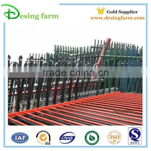 Spear Top Wrought Iron Picket Fence thumbnail-1