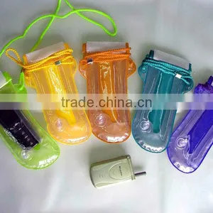 Plastic Waterproof Mobile Phone Bag Inflatable Water Resistant Beach Bag With Zip thumbnail-1