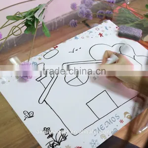 Dry Wipe Magnetic White Board Dry Erase Sheet Round Corner Custom Packing 19 Inch thumbnail-2