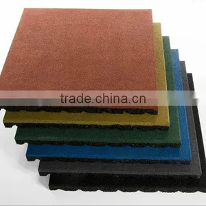 Safety Colored Rubber Floor Tile 40mm Thick in Garden Supplies thumbnail-1
