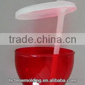 OEM Blow Molding PP Plastic Water Bottle With Straw HDPE Drinking Bottle for Sale thumbnail-6