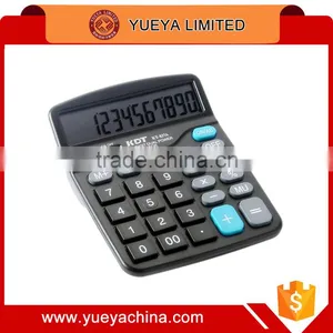China Wholesale Desktop 12 Digits Solar Power Office Caculator-black thumbnail-1