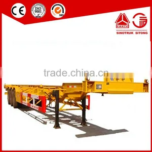 2 Axle 8 Twist Locks 20ft Container Trailer thumbnail-2