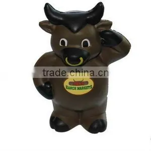 2016 YIWU Polyurethane Custom Printed Stressball Cattle thumbnail-1