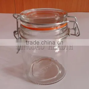 Wholesale High Quality Glass Jars With Metal Clip(HLTH-S027) thumbnail-2