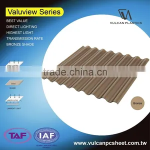 Plastic Polycarbonate Solid / Corrugated Sheets (Valuview Bronze Series) thumbnail-1
