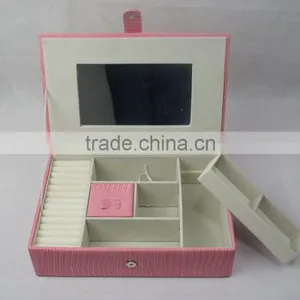 Jewelry Box Organizer Display Storage Case for Travel Home Use thumbnail-2