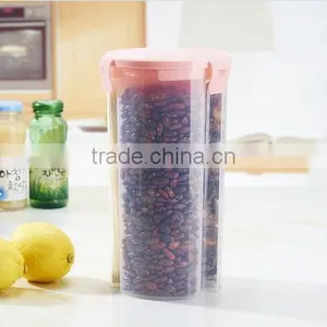 Wholesale Stock Kitchen Seal Dustproof Moistureproof 3 Lattices Fresh Barrel Food Bucket thumbnail-4