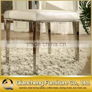 Hot Sale Simple Design Stainless Steel Legs Dining Chair thumbnail-2