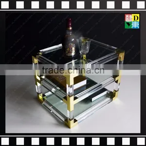 Clear Acrylic Coffee Table Side Table Living Room Tea Table thumbnail-1