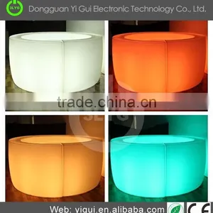 Hot Sale Modern Bar Chairs With 16 Changing Color Led Table thumbnail-2