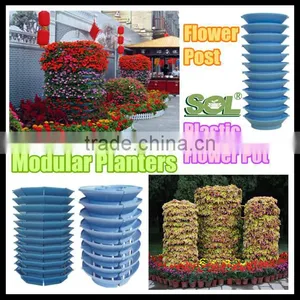 1m Outdoor Plastic Flower Pot Christmas Decor Hanging Flower Pot thumbnail-2