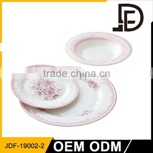 Drinkware Ceramic Dishes Plate Set , Restaurant Plate Set for Sale thumbnail-1