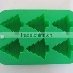 Customized 6 Hole Tree Shape Silicone Ice Cube Tray thumbnail-1