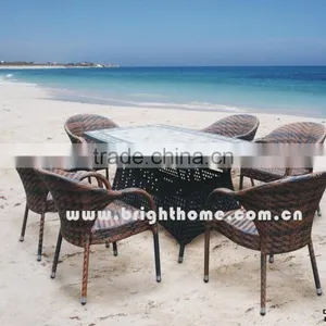 Outdoor Furniture Garden Furniture Rattan Chair Table Dining Set (FD-022e) thumbnail-1