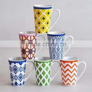 16oz Latte Mug, Ceramic With Decal Printing thumbnail-3