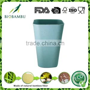 Pretty Design OEM Available Food Grade Bamboo Fiber Square Cup thumbnail-1