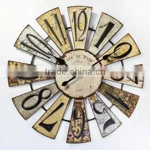Arab Number Metal Wall Clock thumbnail-1