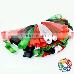 Red White And Green Christmas Girl Skirt Posh Design For Girl's Tulle Skirt Handmand Vogue Chiffon Tulle Skirt For Girl thumbnail-1