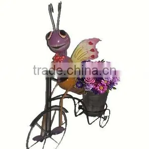 YS10400 Metal Butterfly Garden Bicycle Planter Made in Xiamen With Size 17.5X7.5X22" thumbnail-1