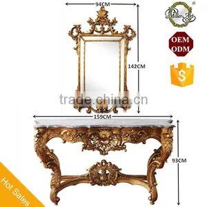 Art Deco Furniture Set Console Table With Framed Mirrors thumbnail-1