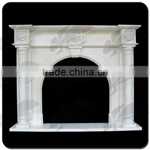 Professional Green Marble Fireplace Made in China thumbnail-2