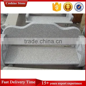 Granite Stone Park Benchs With Backrest thumbnail-1
