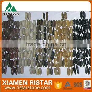 Polished River Pebble Stone Mosaic Wall Clading Pebble Mosaic thumbnail-1